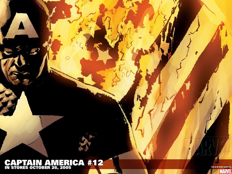 Captain America Character — Yellow, Dramatic, Comic