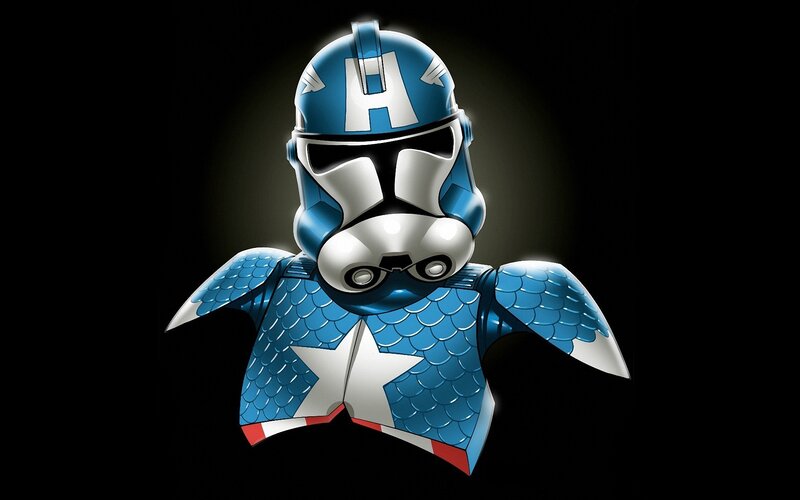 Captain America Clone Trooper — Blue
