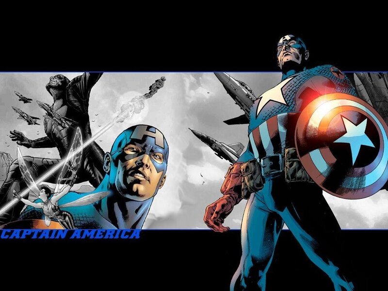 Captain America comic art