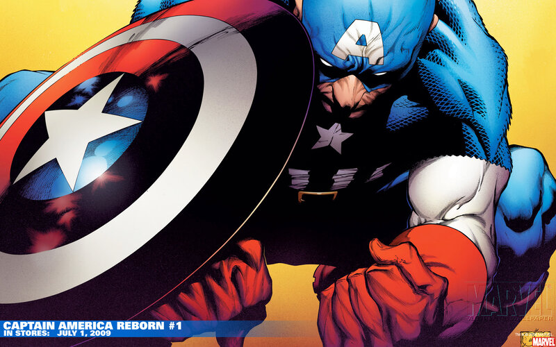 Captain America in action