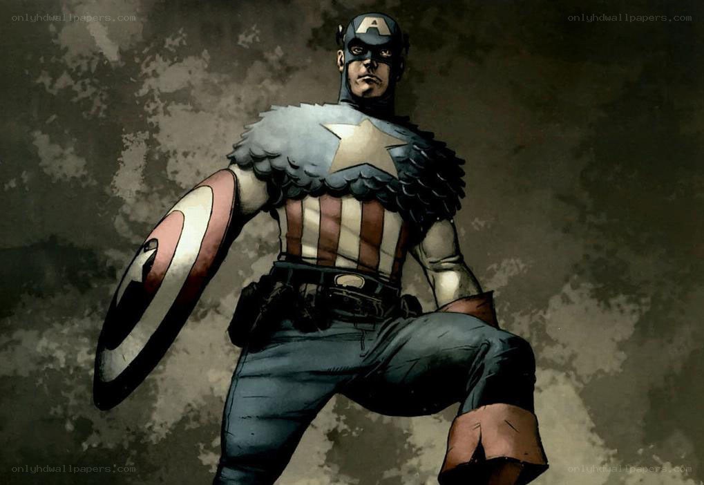 Captain America in action