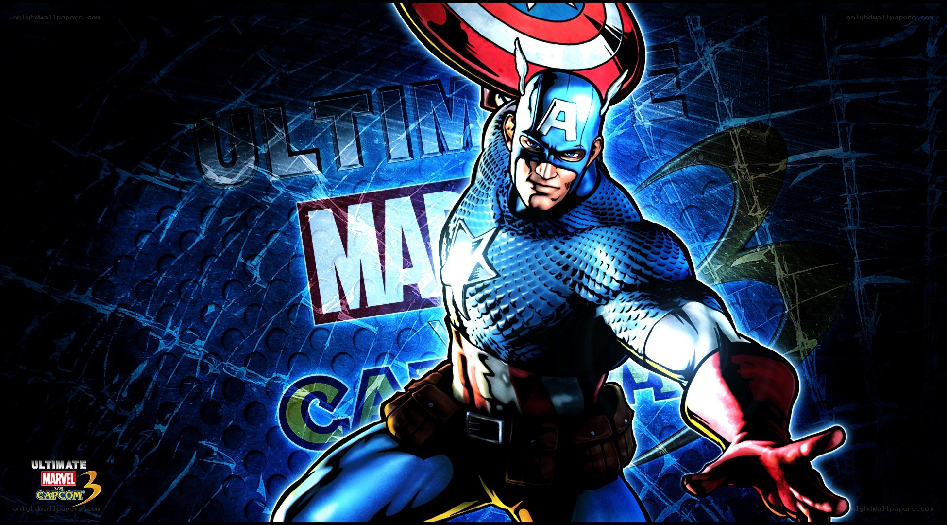 Captain America in action