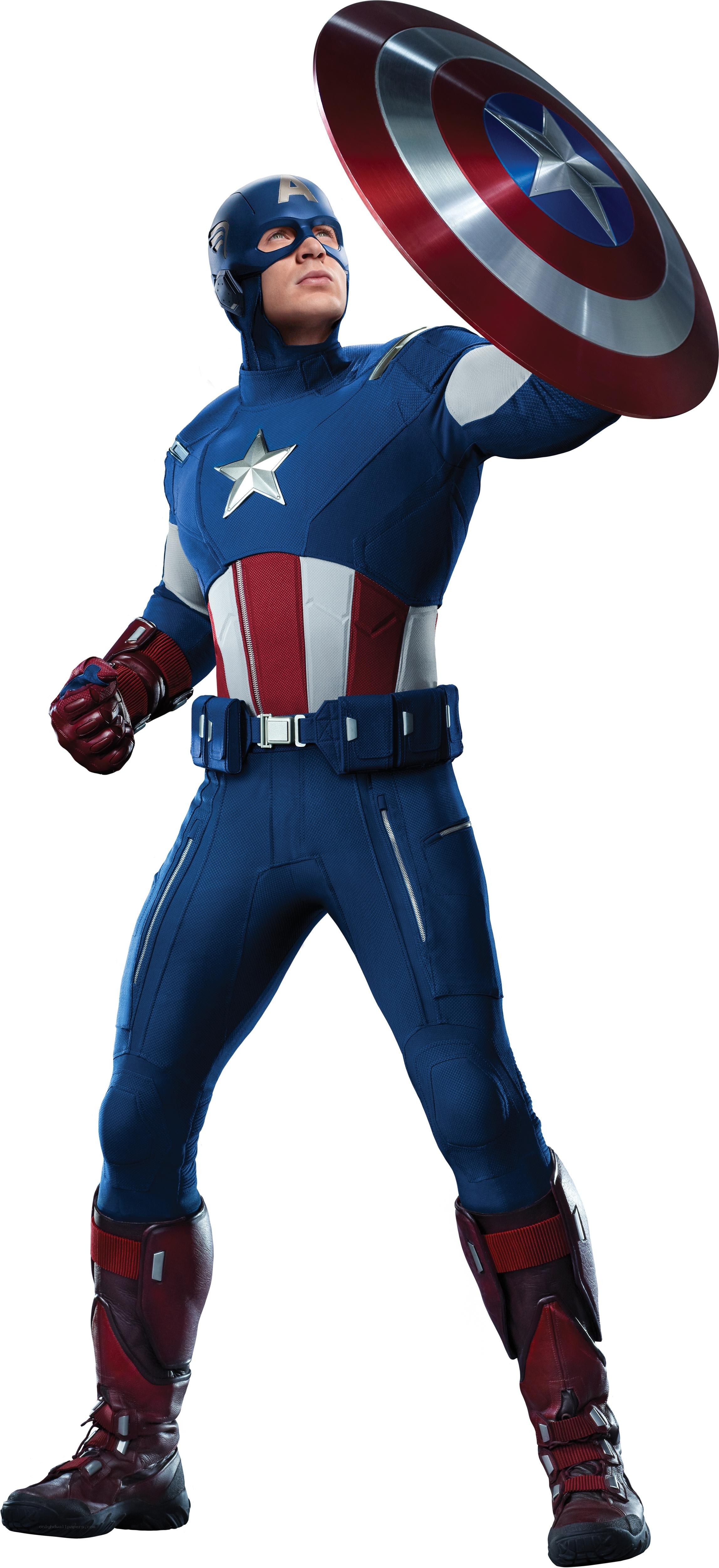 Captain America in action