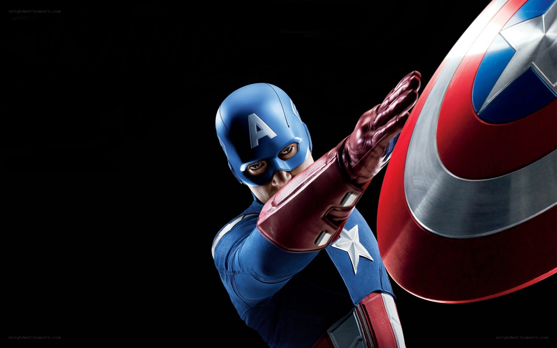 Captain America in action
