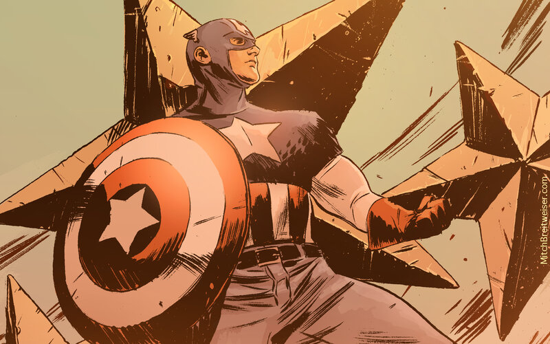 Captain America in Action — Brown