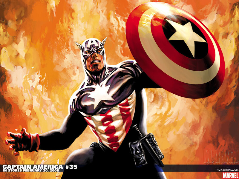 Captain America in Action — Orange