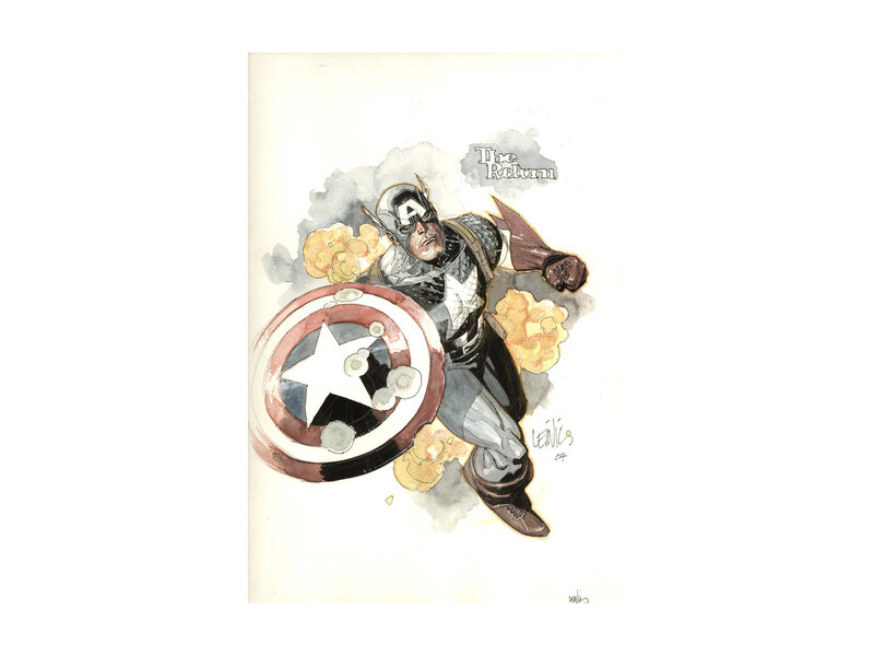 Captain America in Action — Red