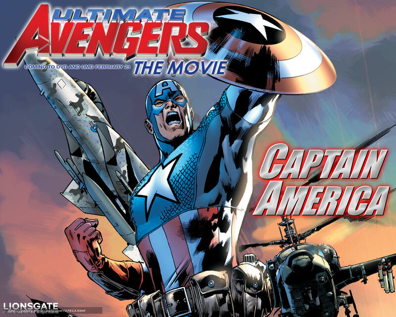 Captain America in action