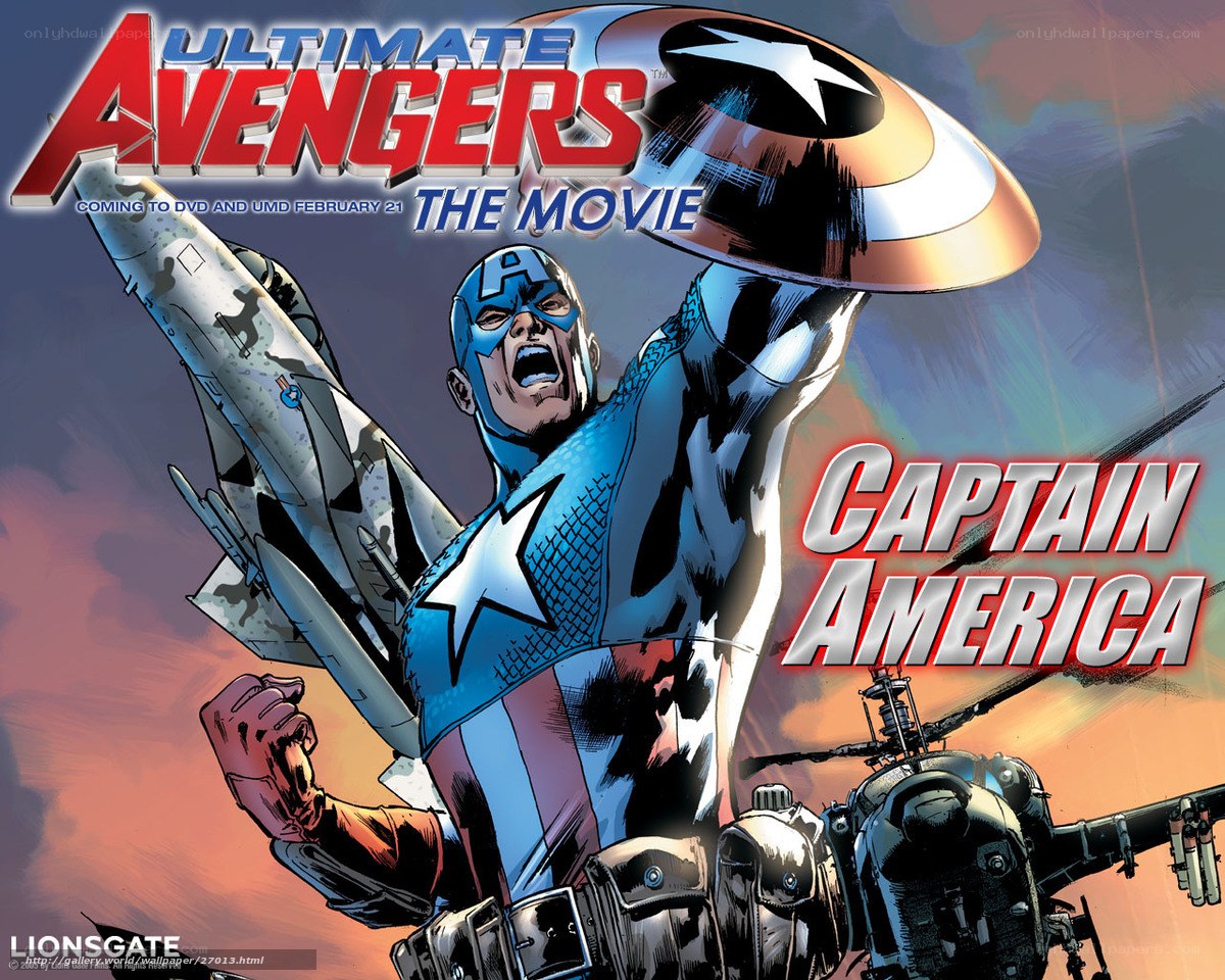 Captain America in action