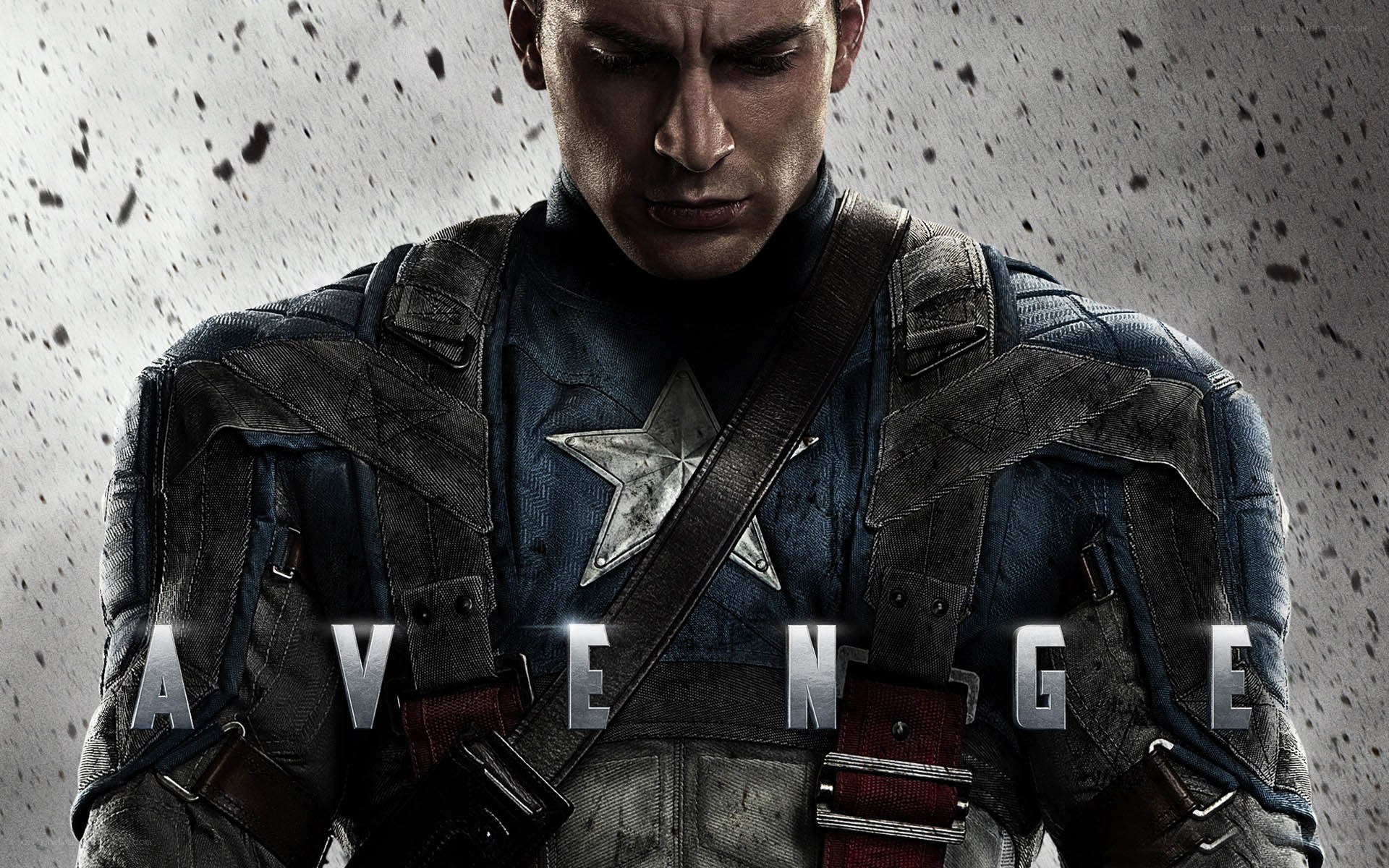 Captain America in battle gear