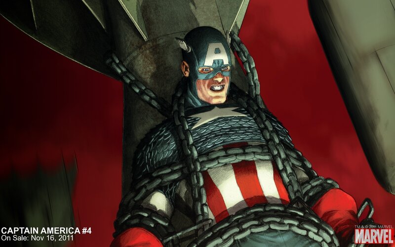 Captain America in Chains — Red