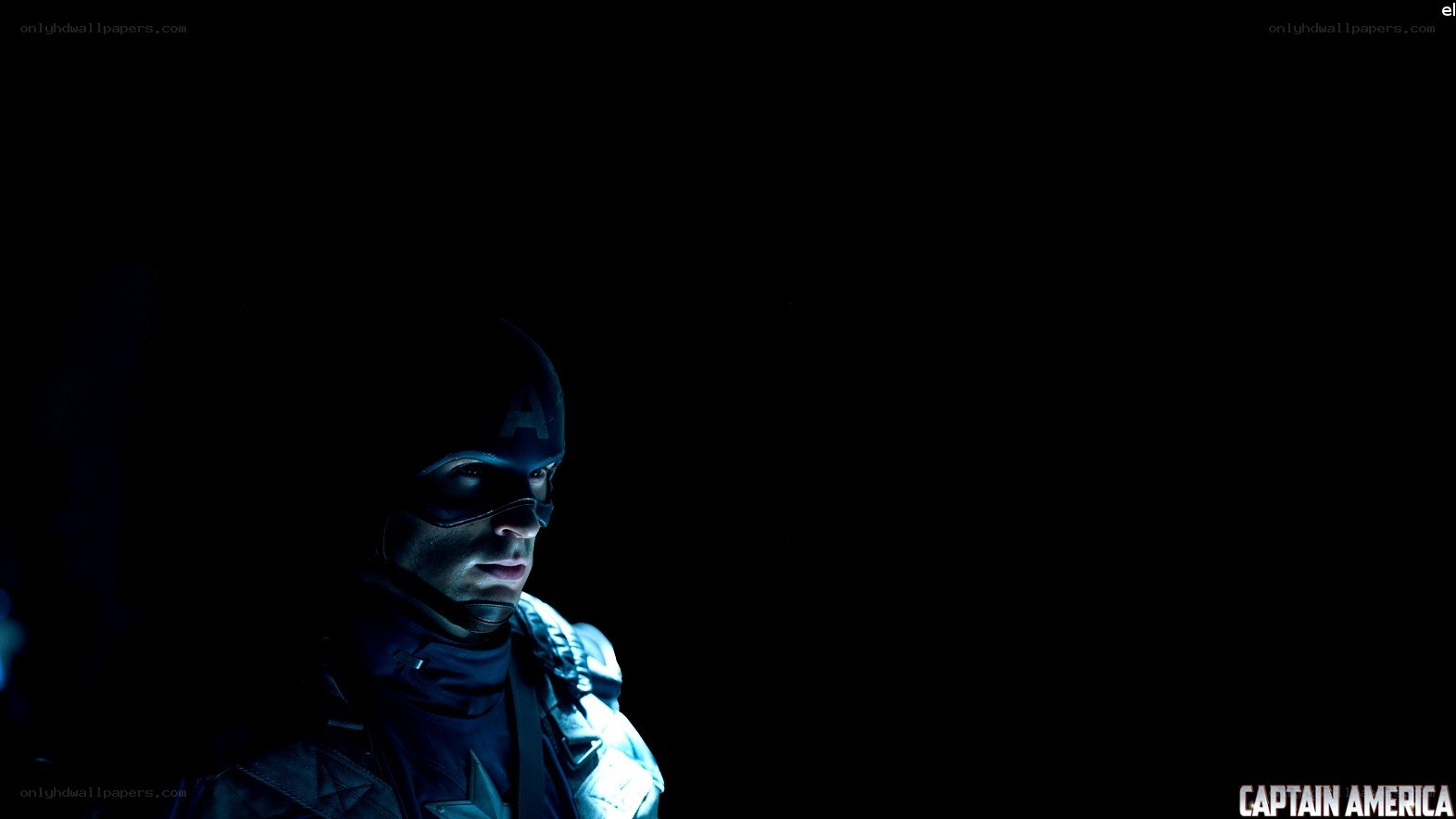 Captain America in darkness