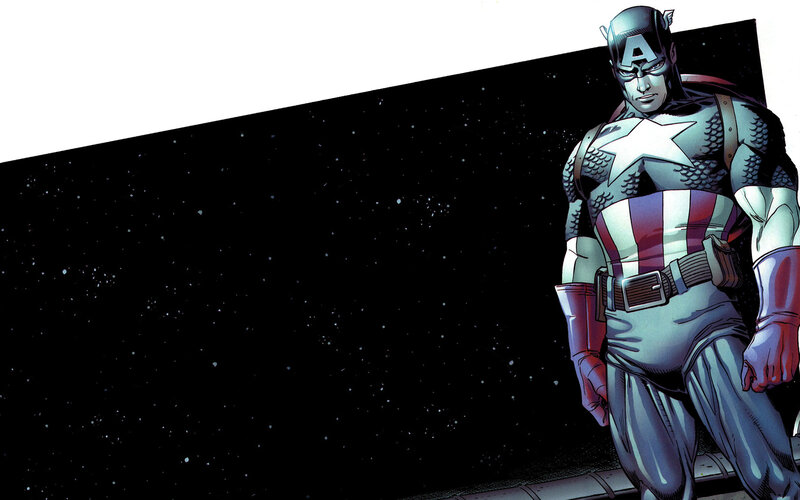 Captain America in space