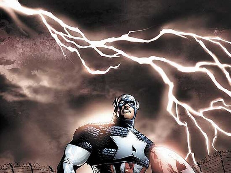 Captain America in Storm