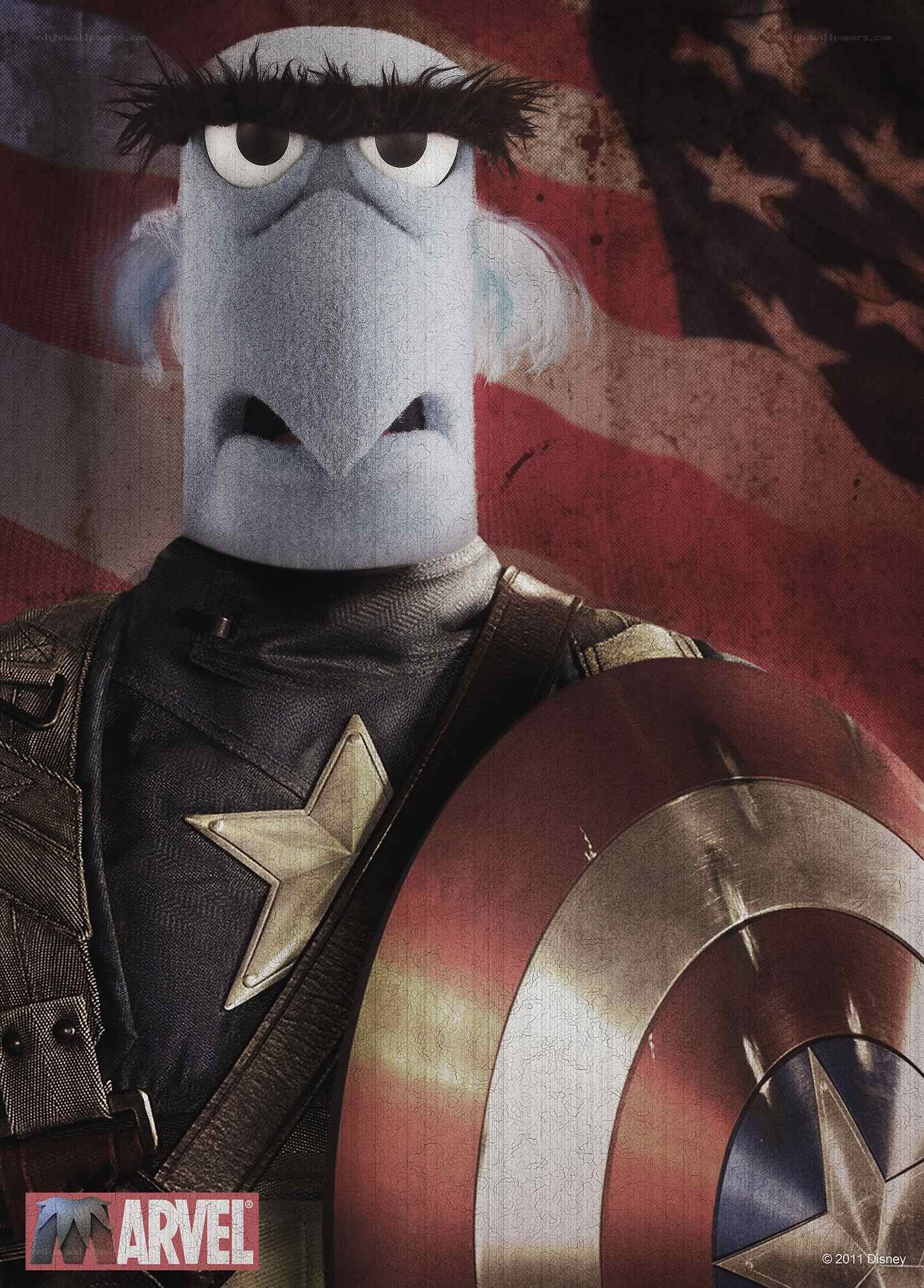 Captain America Muppet