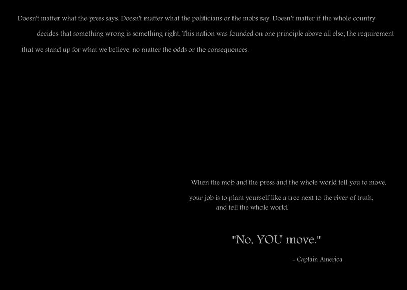 Captain America quote