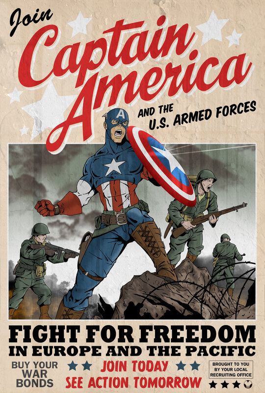 Captain America recruitment poster