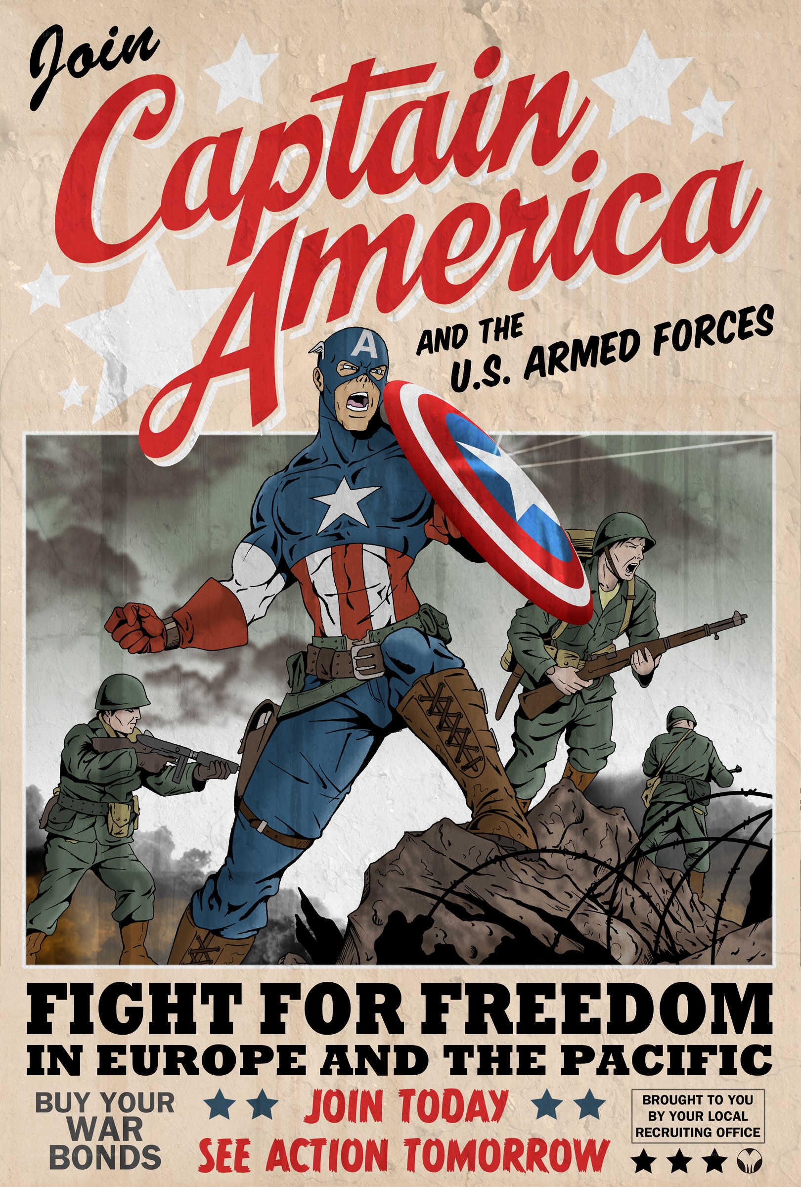 Captain America recruitment poster