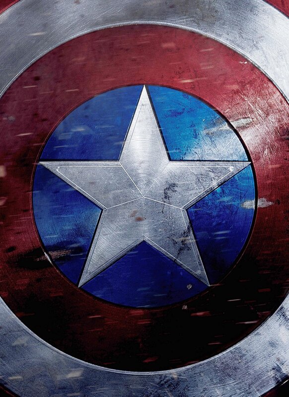 Captain America's Shield — Red, Dramatic, Photograph, Star, Blue, Silver