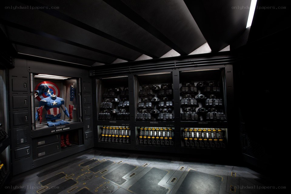 Captain America's suit display