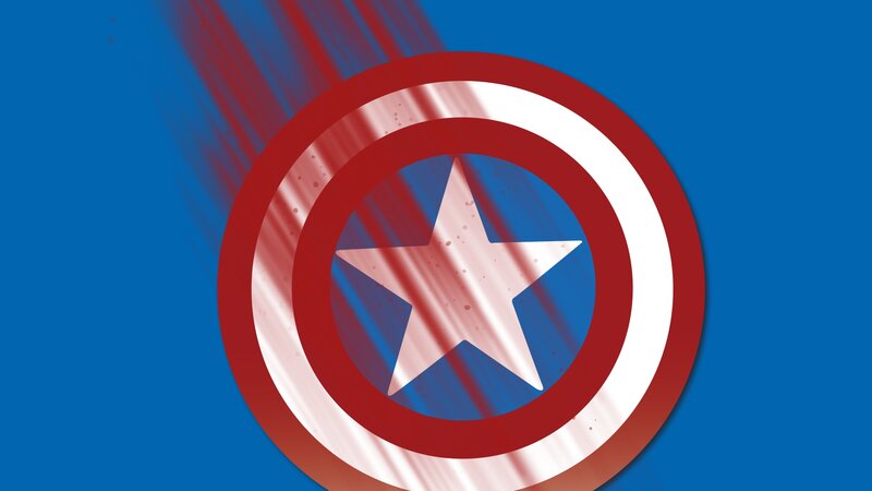 Captain America Shield — Blue, Dynamic