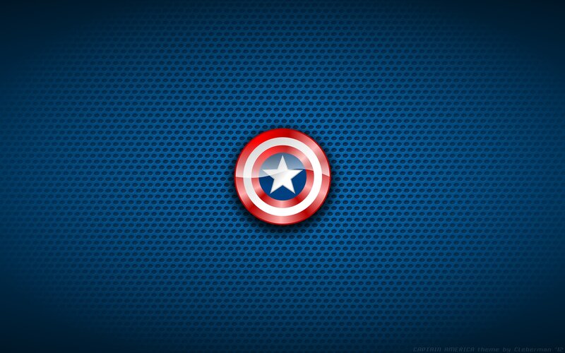 Captain America Shield — Blue, Heroic