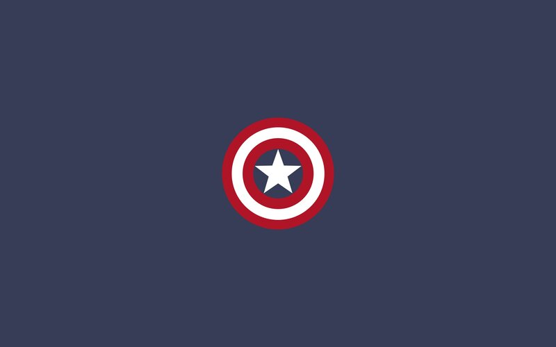 Captain America Shield — Blue, Neutral