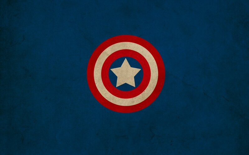 Captain America Shield — Blue, Patriotic