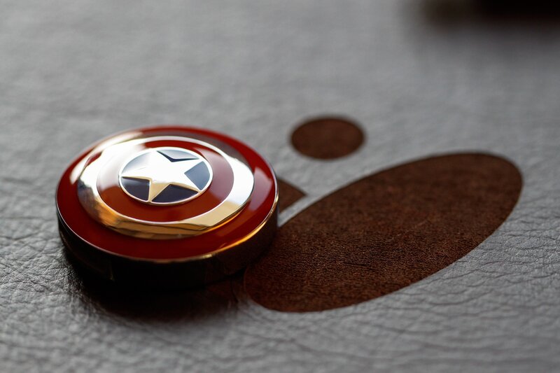 Captain America shield fidget spinner
