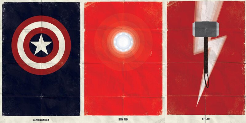 Captain America Shield; Iron Man Arc Reactor; Thor's Hammer