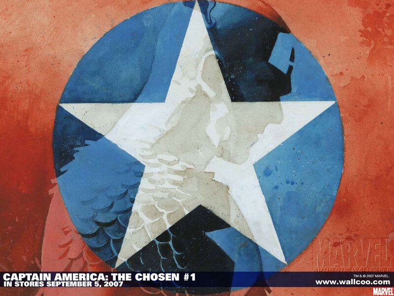 Captain America Shield — Red, Dramatic, Illustration, Star