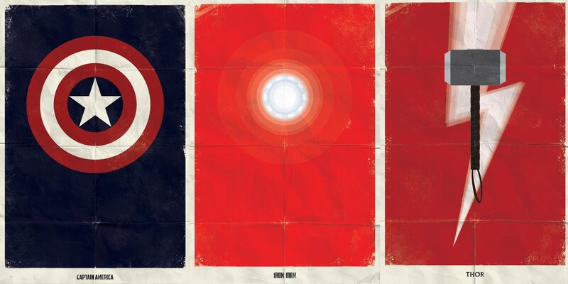 Captain America Shield — Red, Dramatic, Minimalist