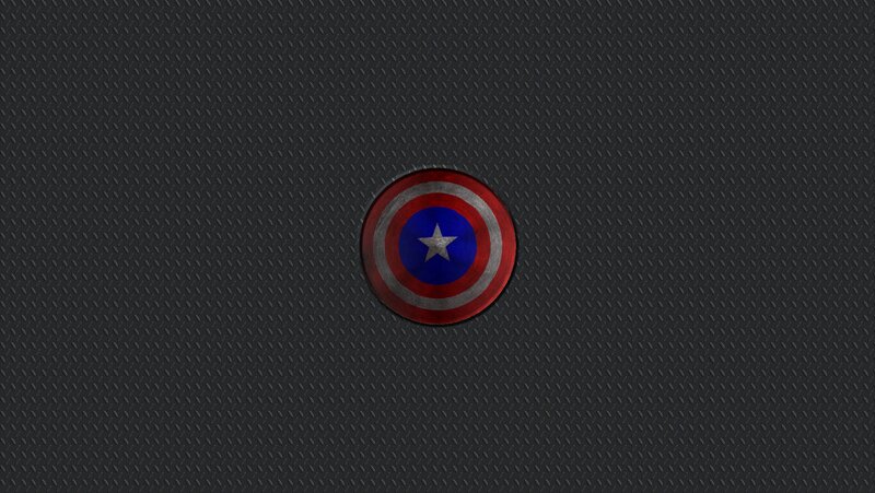 Captain America Shield — Red, Neutral, Digital Art