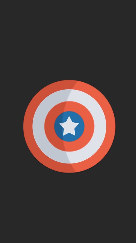 Captain America Shield — Red, Neutral