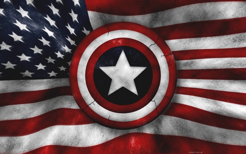 Captain America Shield — Red