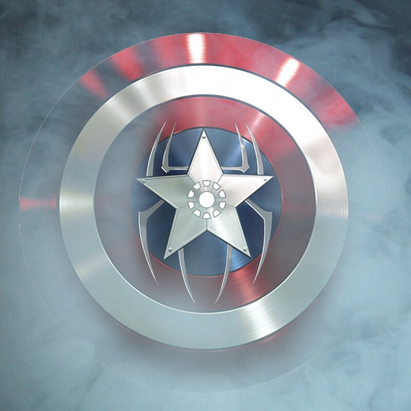Captain America Shield — Silver