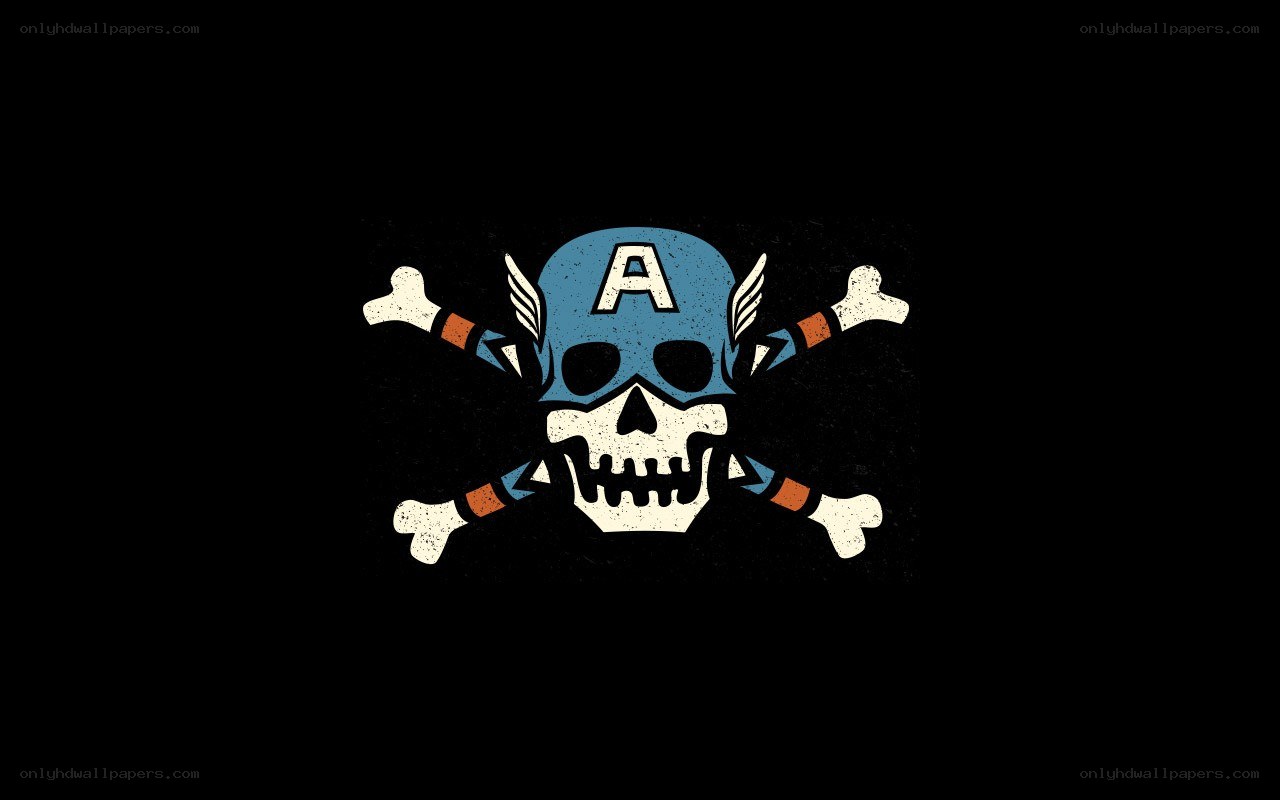 Captain America skull logo