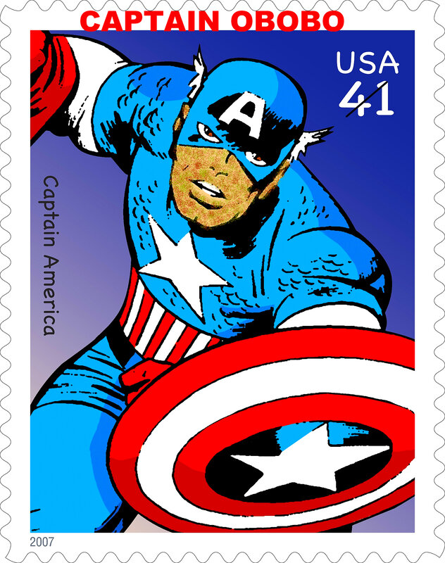 Captain America stamp