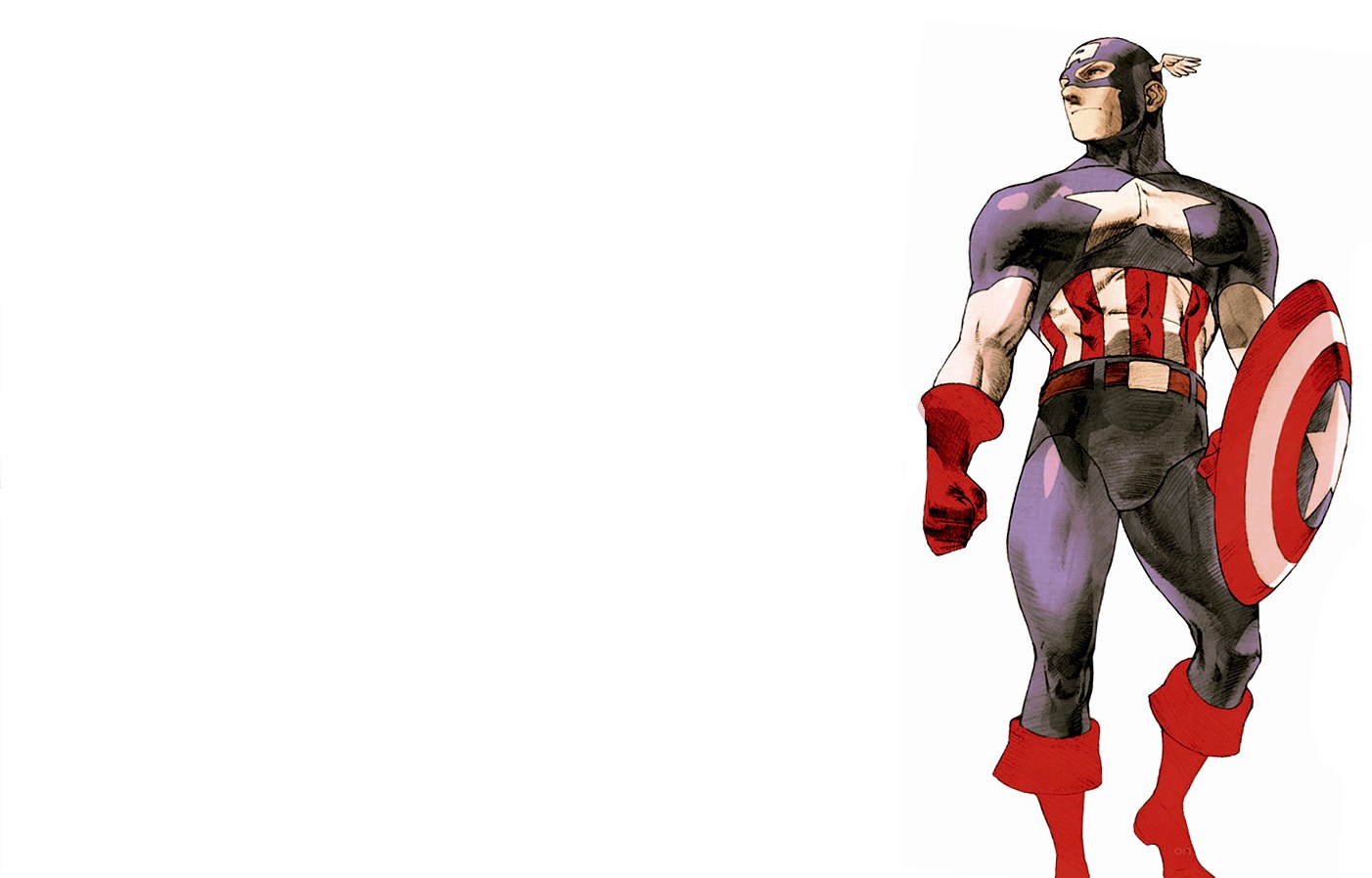 Captain America standing