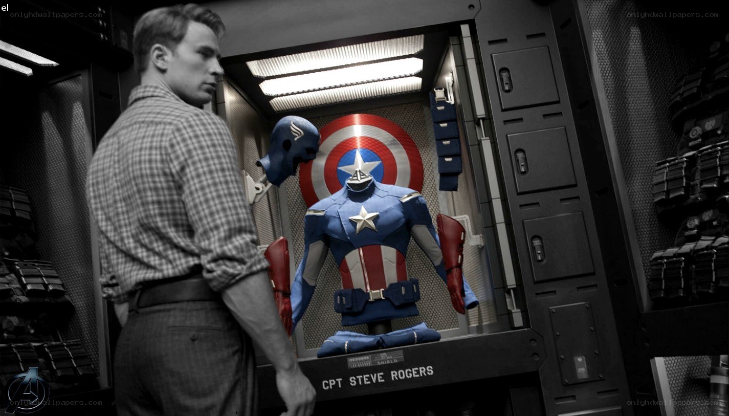 Captain America suit display