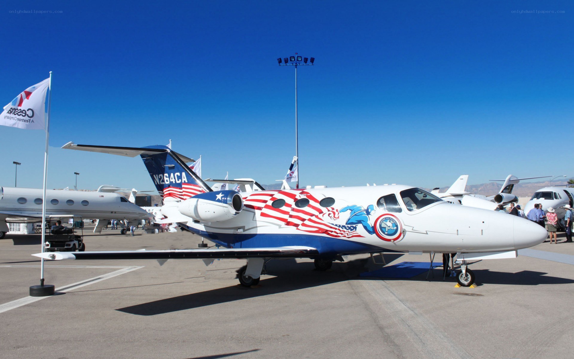Captain America-themed private jet