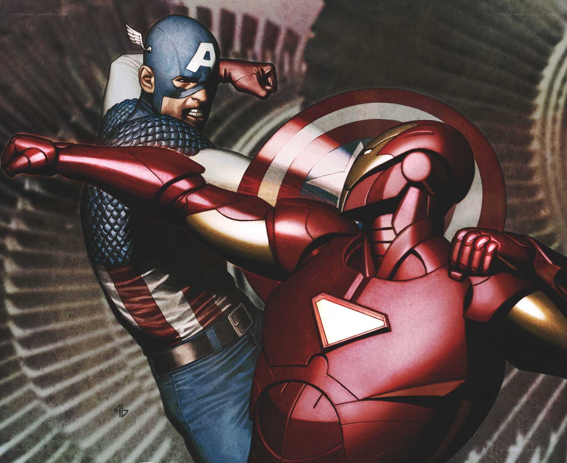 Captain America vs Iron Man