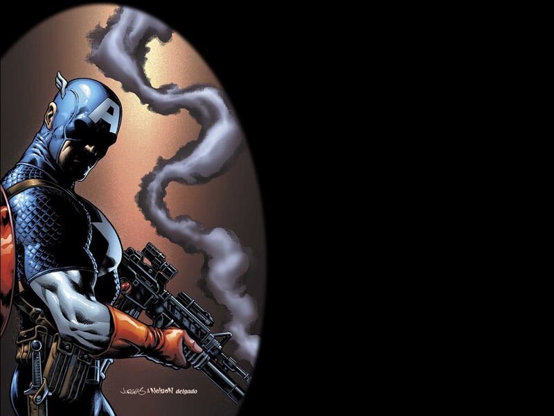 Captain America with Rifle