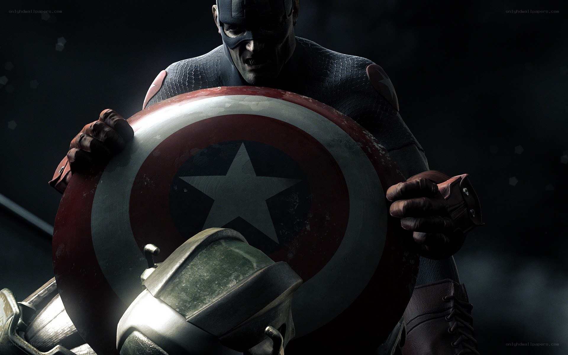 Captain America with shield