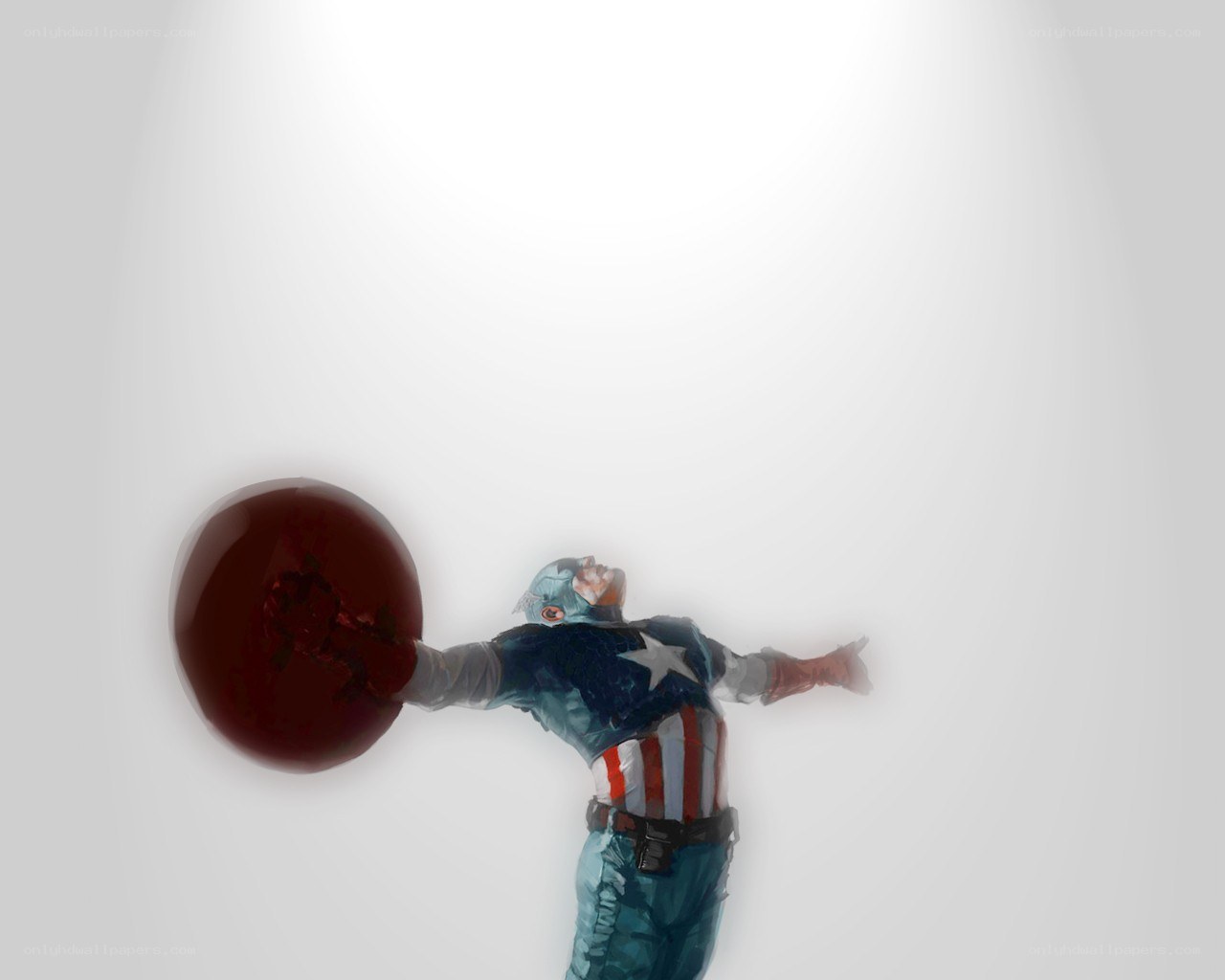 Captain America with shield