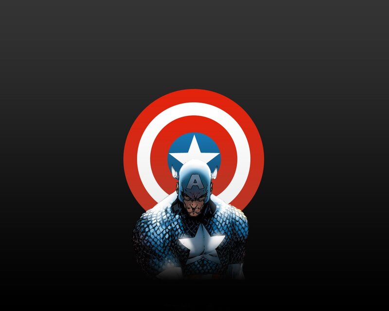 Captain America with shield