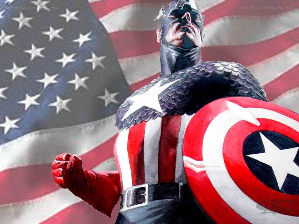 Captain America with shield