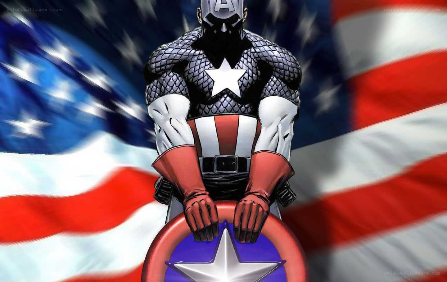 Captain America with shield