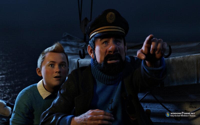 Captain and Boy on Boat