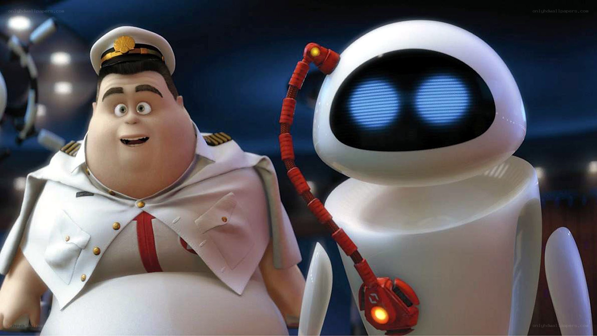Captain and robot companion